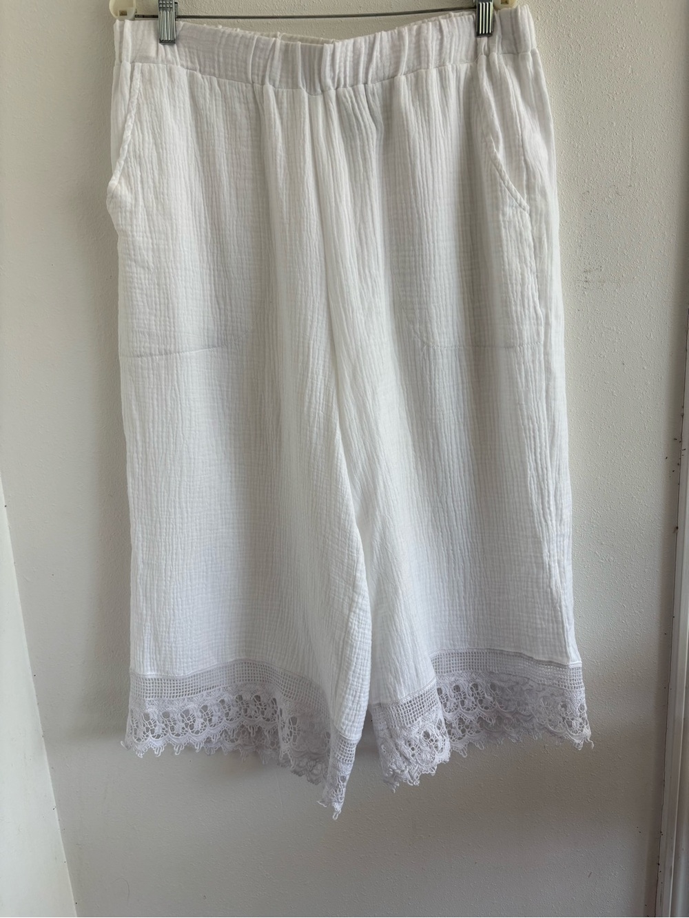 : Joie White 100% Cotton Gauze Boho Top Blouse Plus Size 1X
